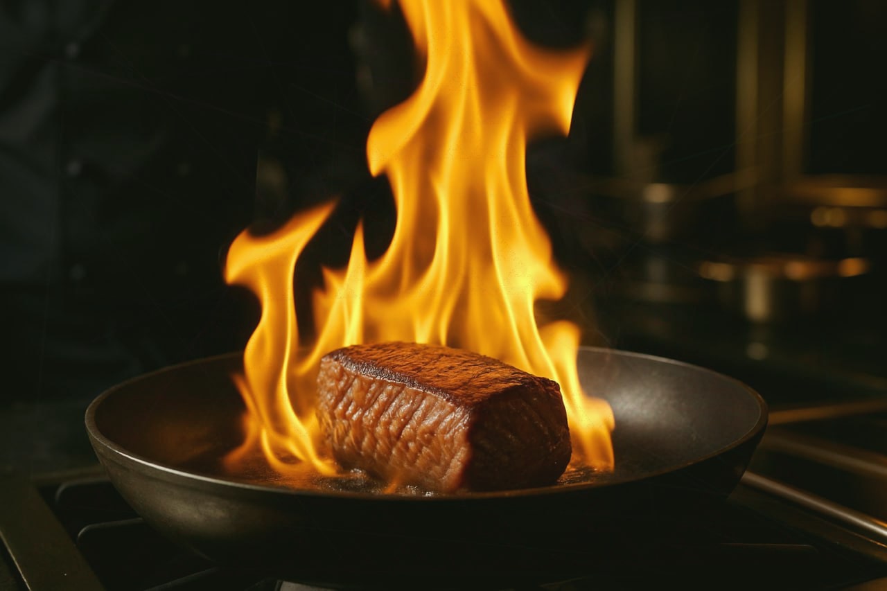 Cocinando con fuego